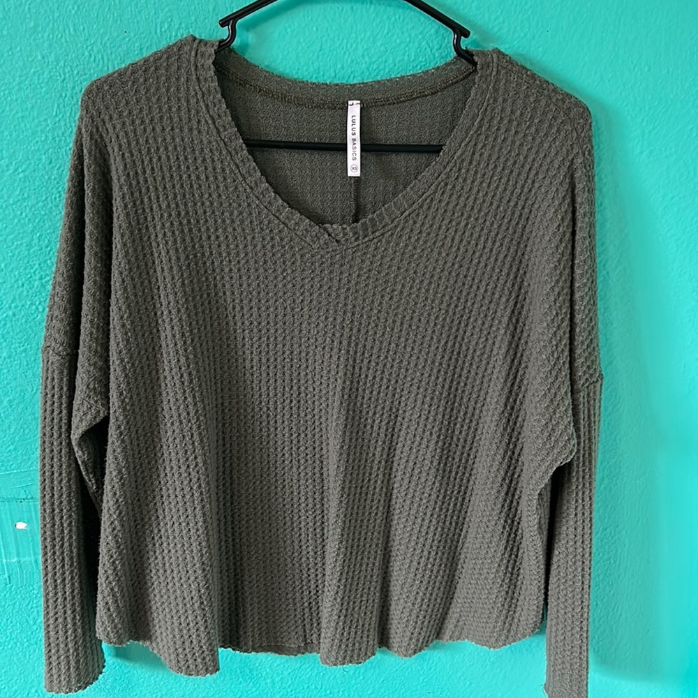 Lulus green top